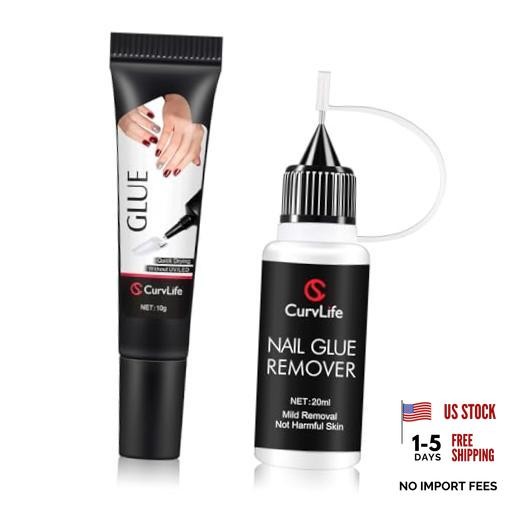 10g Semi-Solid Glue and 20ml Pinpoint Glue Remover Kit 0.25 Fl Oz (Pack of 2)
