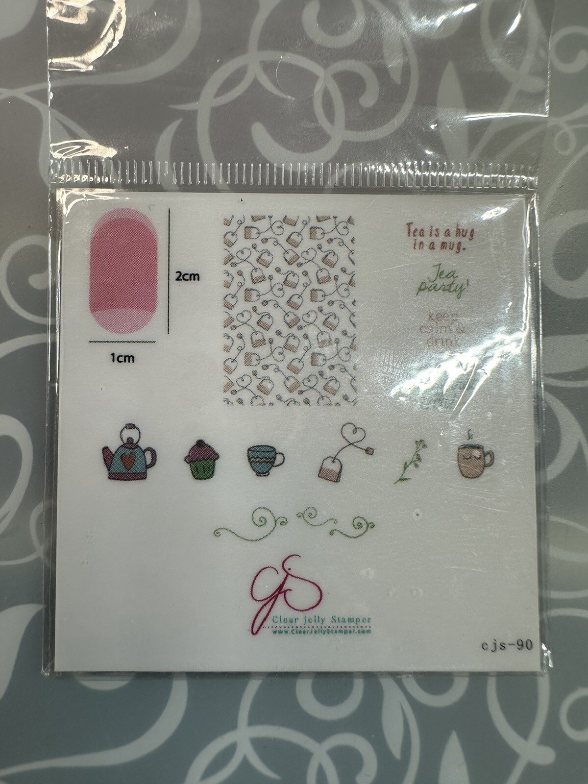 Clear Jelly Stamper CJS-90 Nail Stamping Plate