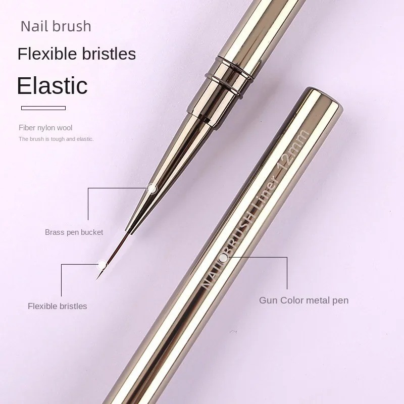 5pcs Nail Art Liners Striping Brushes Fine Line Drawing Detail Painting Blending