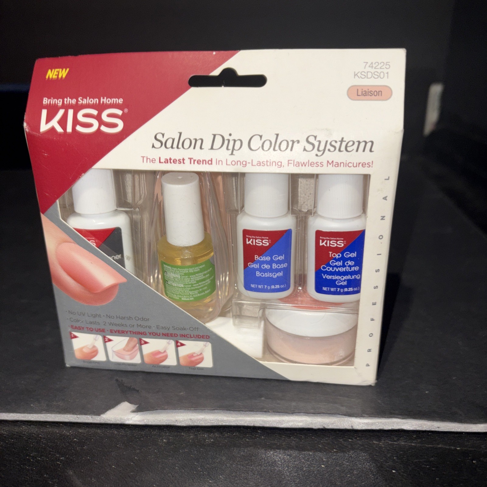 Kiss Salon Dip Color System Kit Long Lasting Manicures #74225-KSDS01 – Liaison..