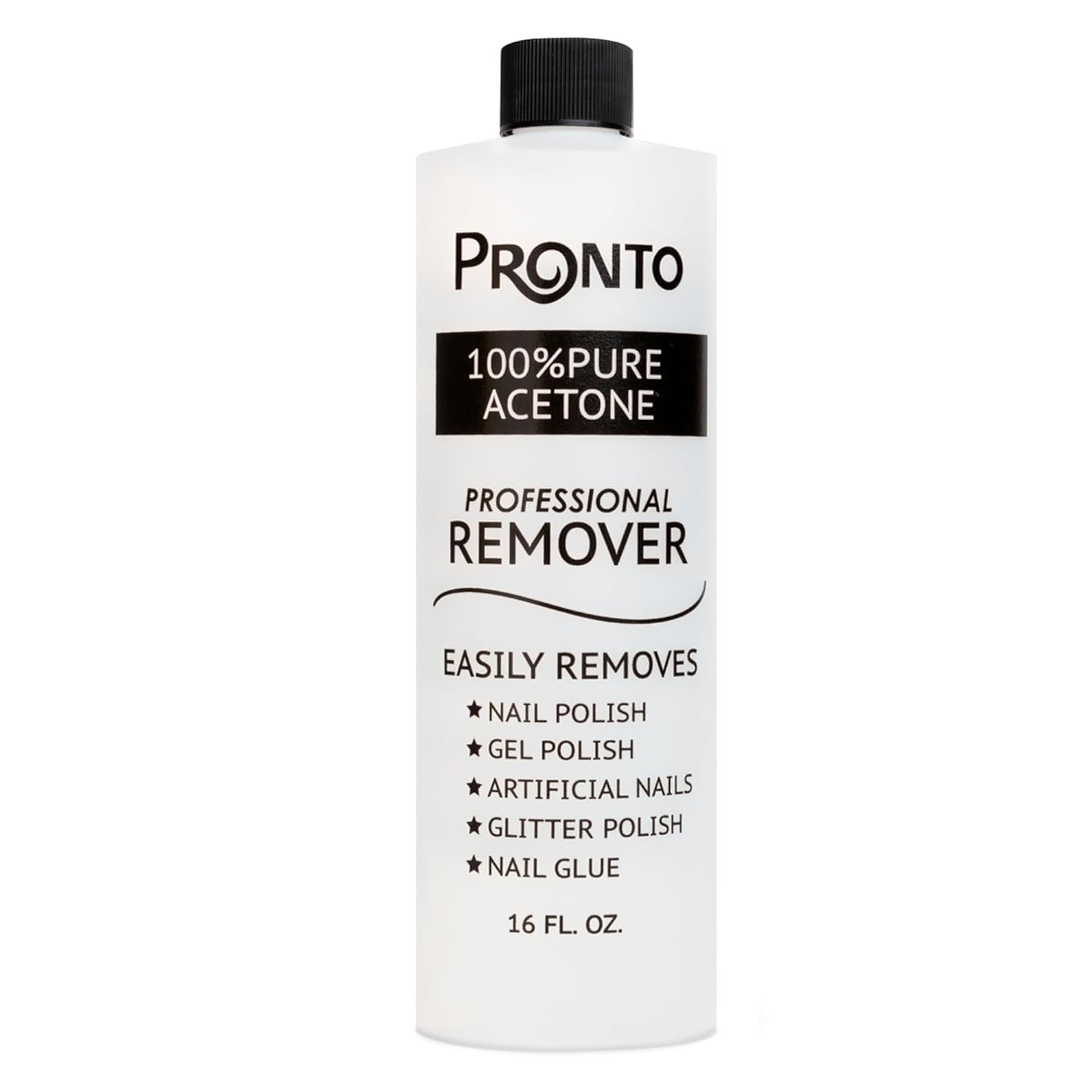 Pronto 100% Acetone Nail Polish Remover – Gel 16 Fl Oz (Pack of 1)