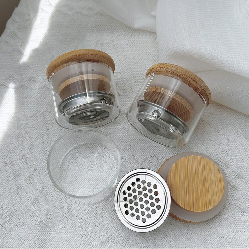 Nail Brushes Washing Cup Acrylic Nail Brush Cleaner Dappen Dish with Lid Easy…