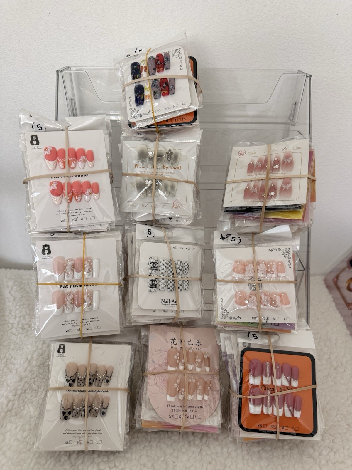 Press On Nails Surprise Bulk Lot of 10 / SIZE SMALL