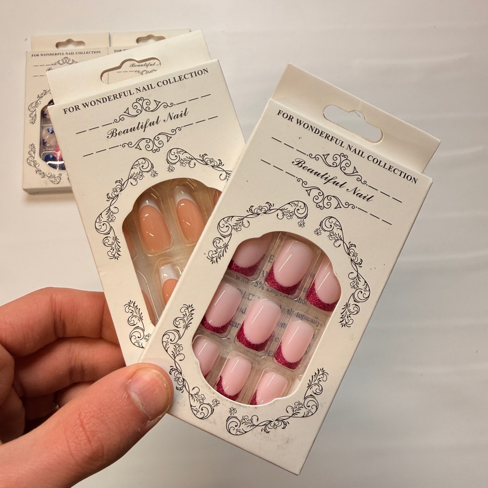 Lot of 10 Pack of 24 New False Press On Nails Assorted Designs and Colors №N24
