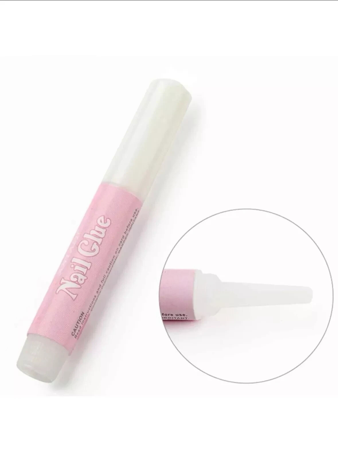 Press On Nails – 24pcs Reusable Short Oval Solid Colour Red Pink False Nail