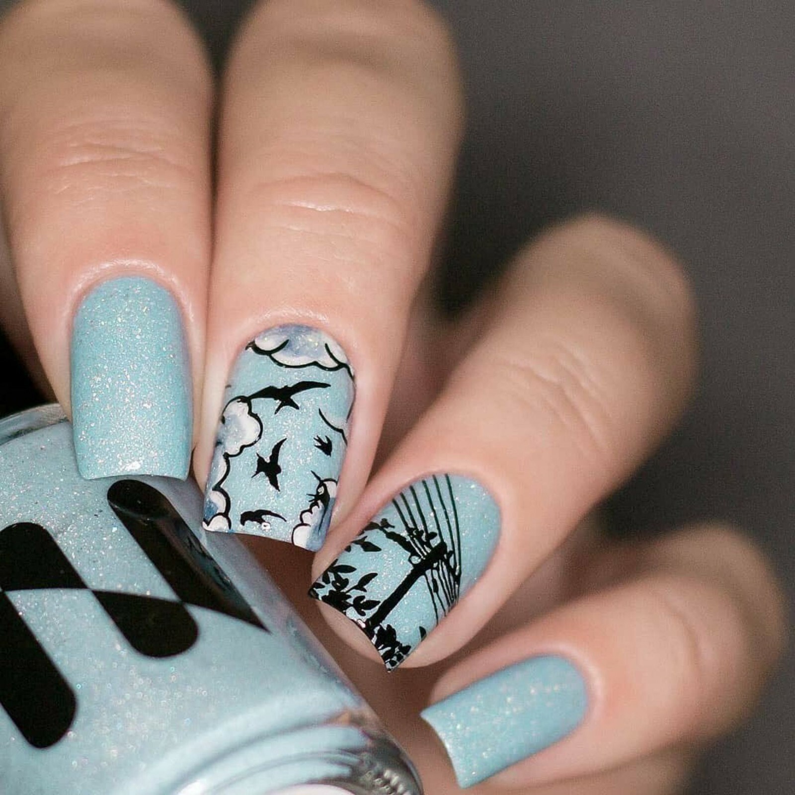 B061 Summer in the Countryside Stamping Plate For Stamped Nail Art Design