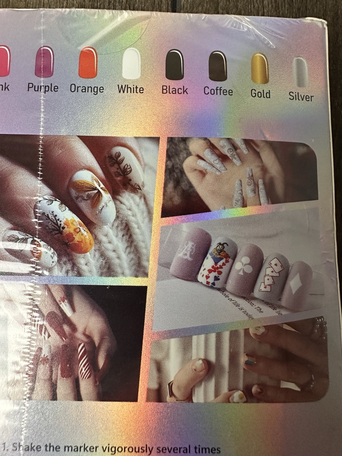 Finger Nail Art Pen Marker Set – 12 Colors Nails Art Marker Draw Paint Style