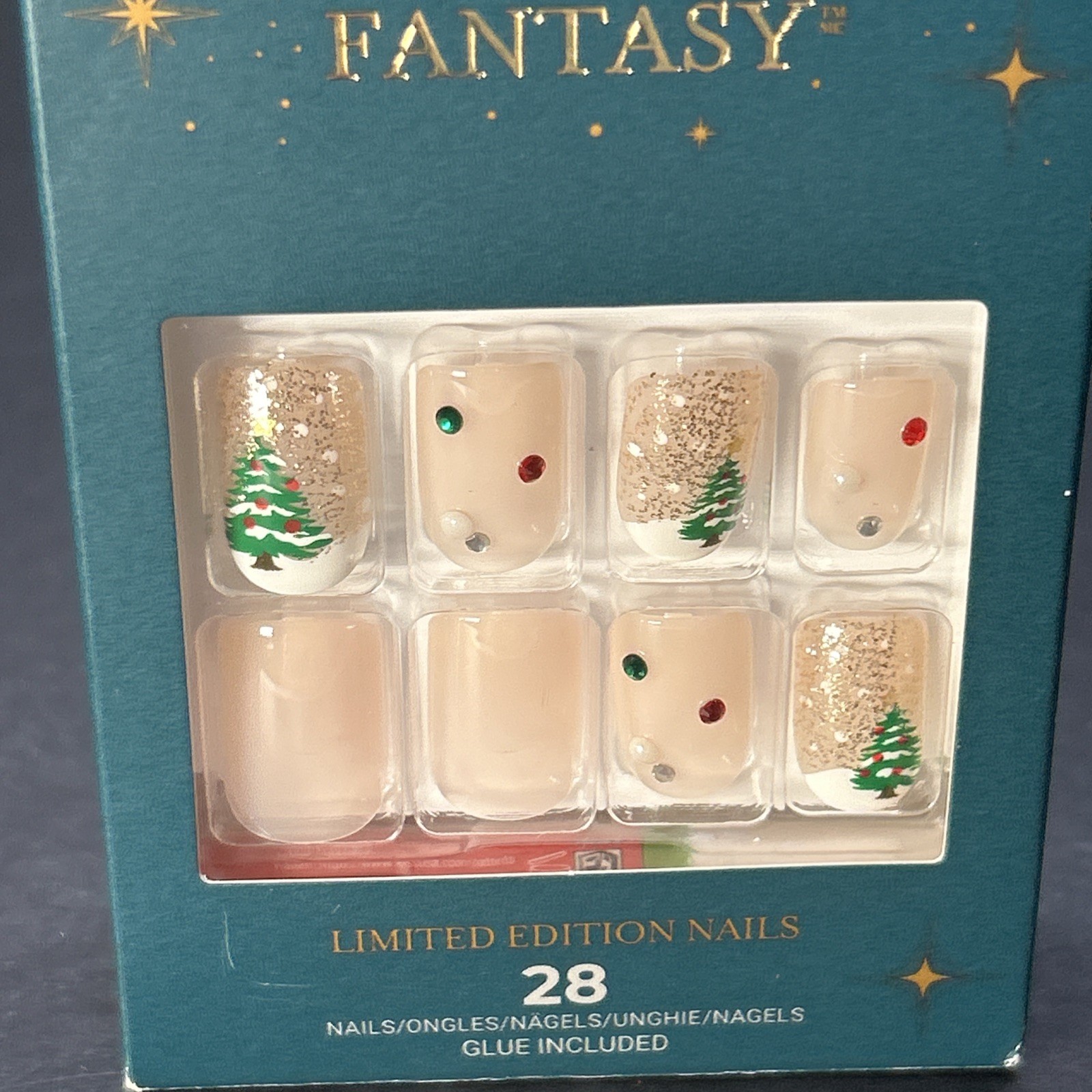 KISS Voguish Fantasy Impress Press On Nails Christmas Holiday Set/2 Pkgs NEW