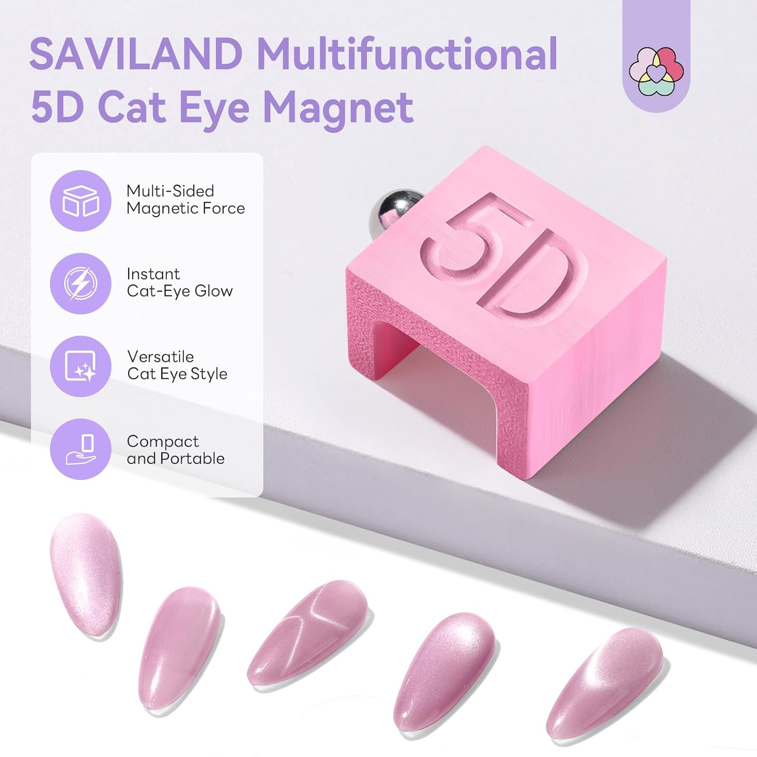 One-Step 5D Cateye Magnet for Nails: Ultra-Strong Magnatic Cat Eye Magnet Beginn