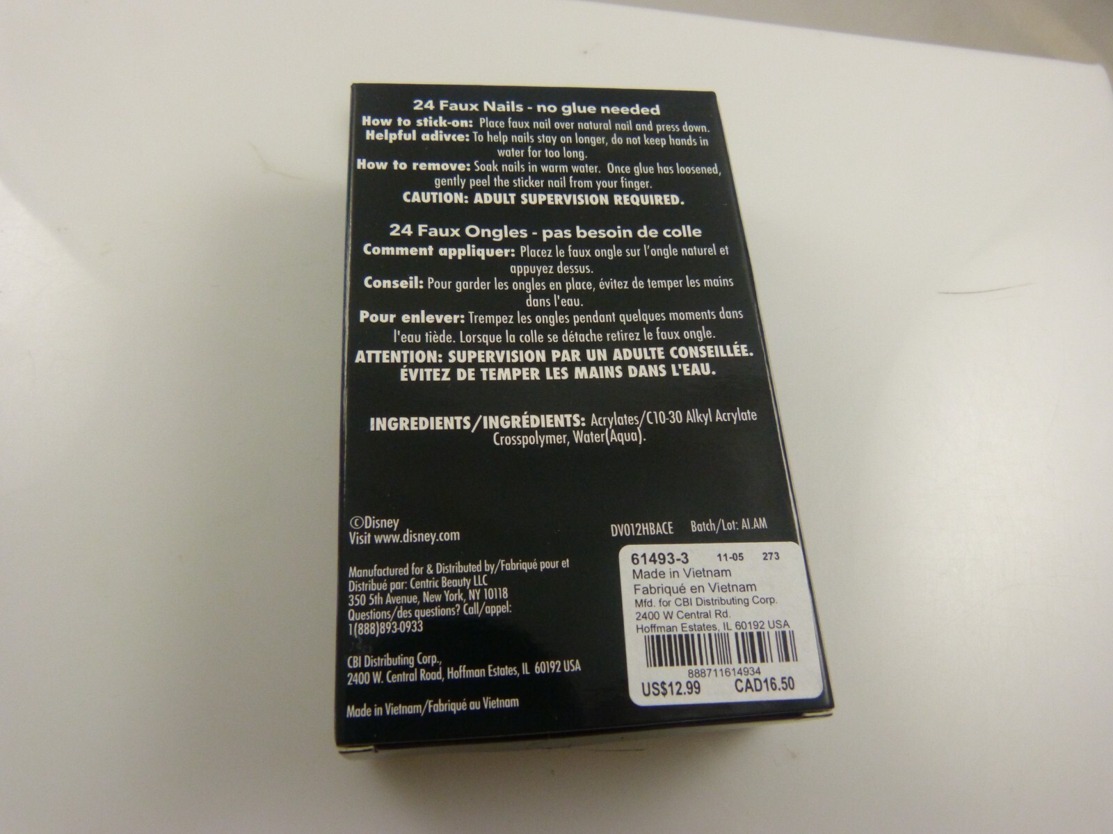 Claire’s faux false nails Disney Villains press on no glue needed