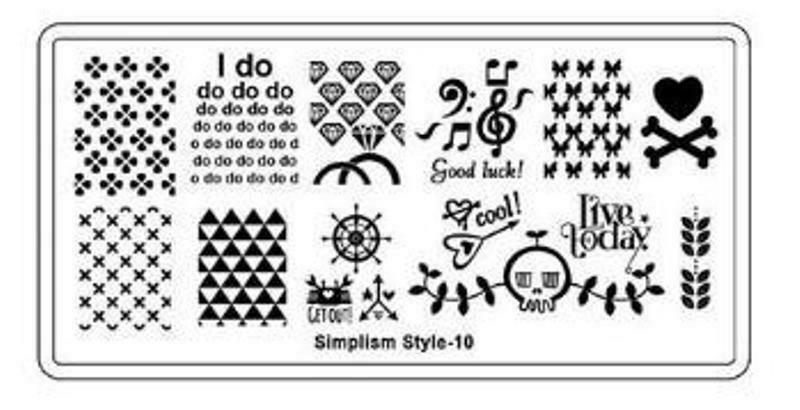 10 NEW Styles DIY Nail Art Image Plates Manicure Stamp Template Stamping Tool