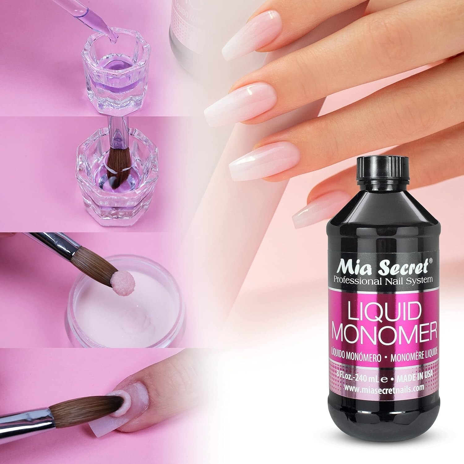 Mia Secret Acrylic Nail Liquid Monomer 32oz