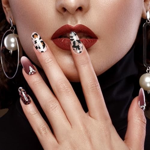 10 Pcs Print Leopard Nail Art Transfer Stickers, Leopard-print 1 (10 Sheets)