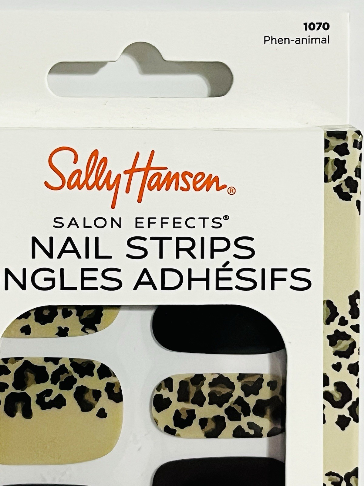 Sally Hansen Salon Effects Nail Strips, Phen-animal Nail Art Wrap Leopard/Black