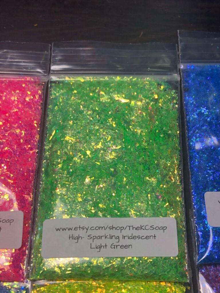 5G Iridescent High Sparkling Glitter Green nail acrylic gel craft US Seller