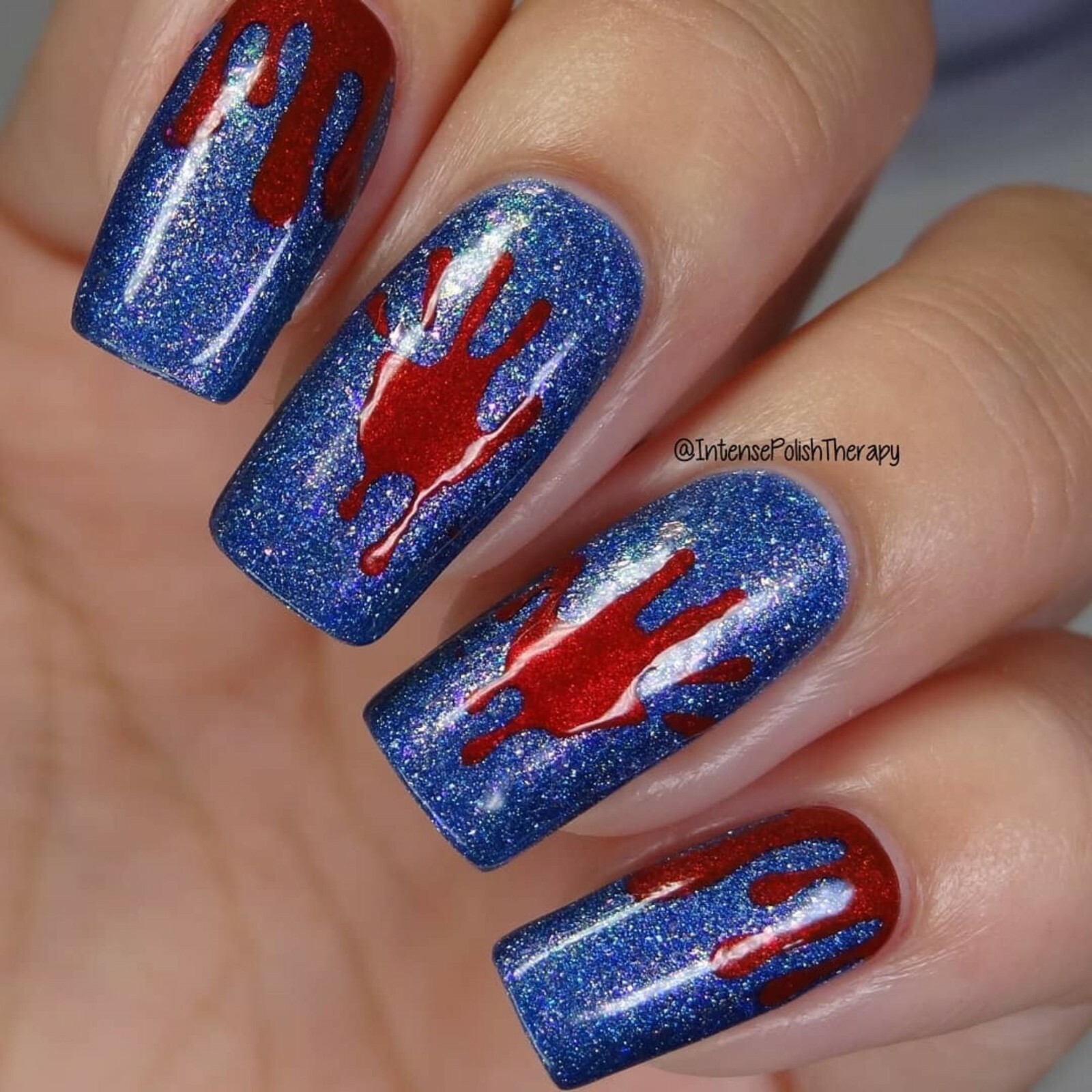 Bloody Hands Stencils for Nails, Halloween Nail Stickers, Nail Art, Nail Vinyls