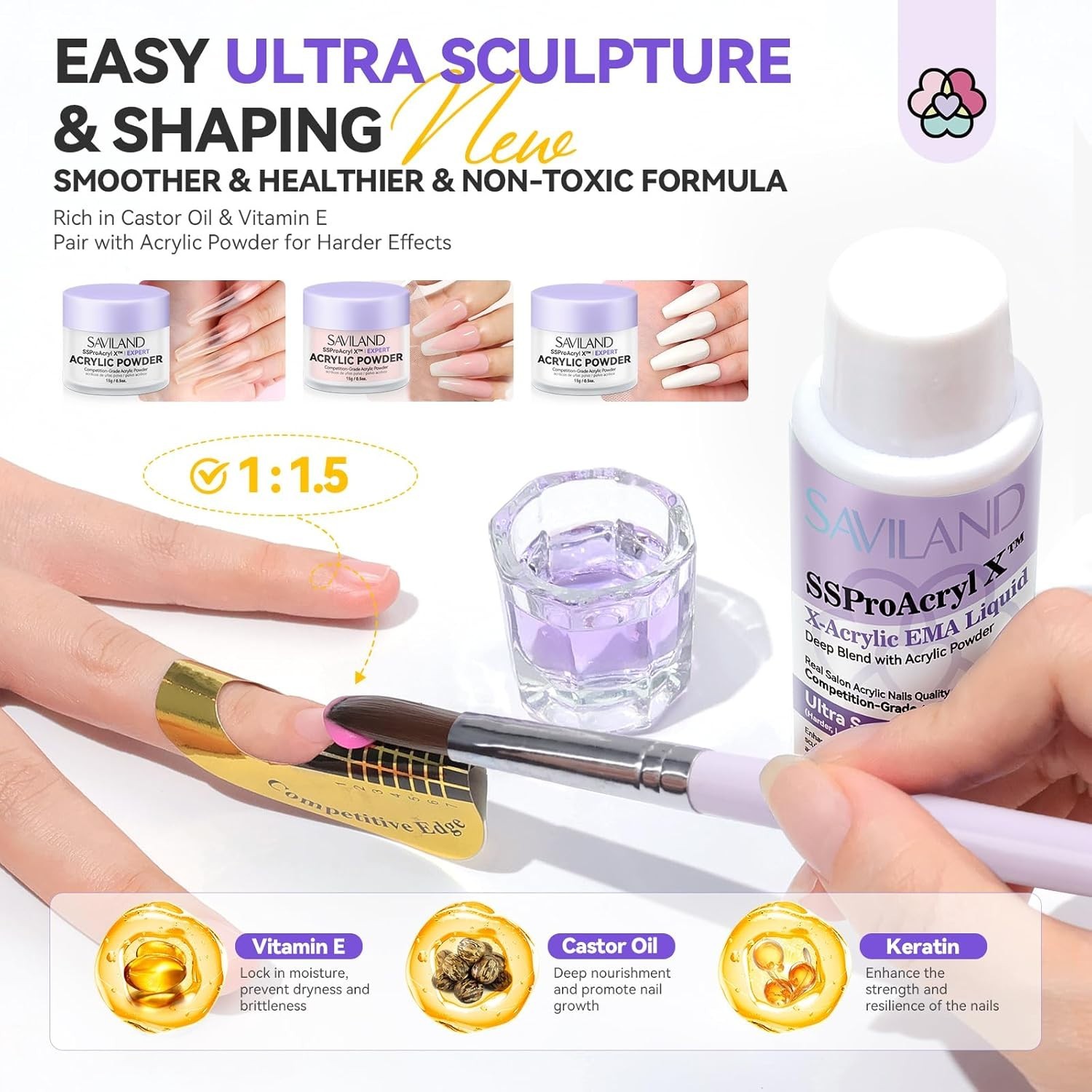 Luxury Professional Acrylic Nail Kit: Includes Nail Polish, Drill & Training Mat