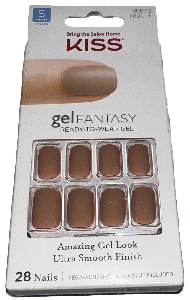 KISS Gel Fantasy Nails Matte #60673 TIGHT FIT (New/Discontinued) See All Photos