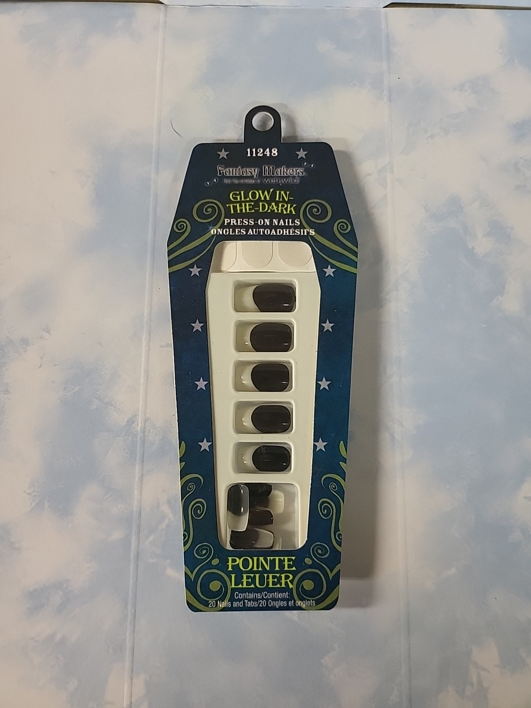 Press On Nails Glow Nails Glow in the Dark Fantasy Maker 2 pks / 40 nails