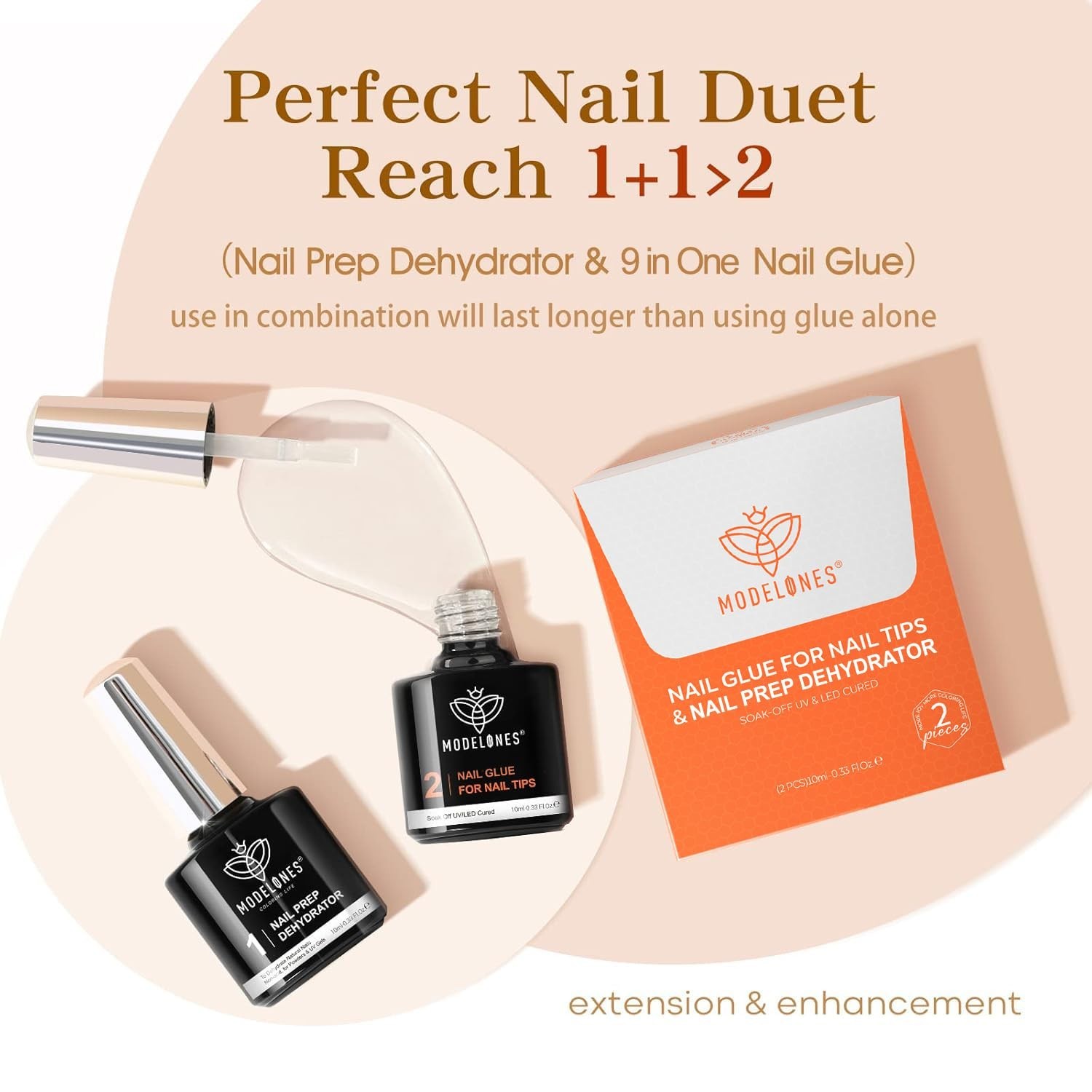 All-in-One Nail Glue Gel & Dehydrator – Perfect for Press-On & Acrylic Nails