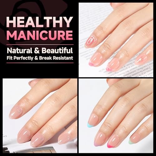 Extra Short Almond Nail Tips 12 Sizes Short Almond Gel Nail Tips A-XS Almond