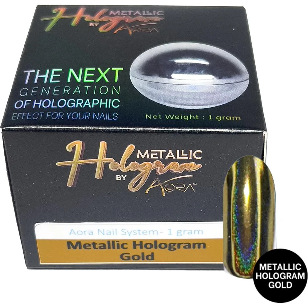 Aora Metallic Hologram Gold 1 gram