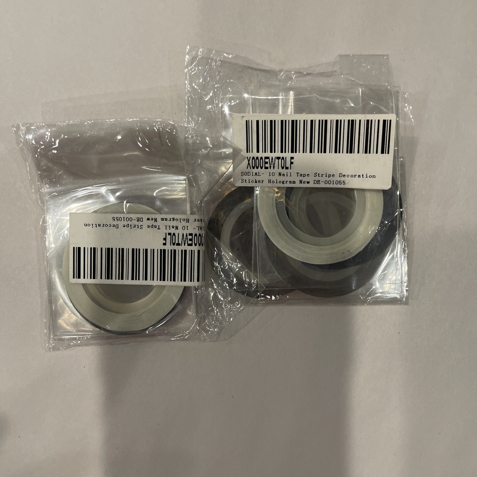 SODIAL 10 Nail Tape Stripe Decoration Sticker Hologram New DE-001055.