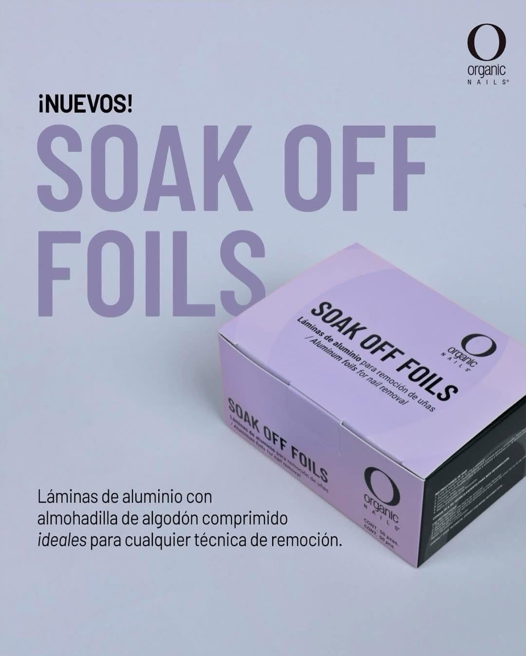 Soak Off Foils Removal Wraps with Cotton Pad 50pc