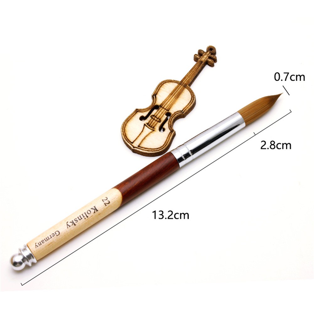 Handle Acrylic Nail Kolinsky Nylon Mix Nail Brushes Sizes 8-24 Nail Art Brush