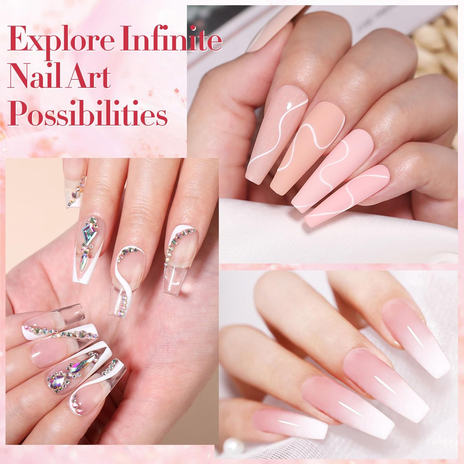 Born Pretty Acrylic Nail Kit 92Pcs Acrylic powder nail kit 5