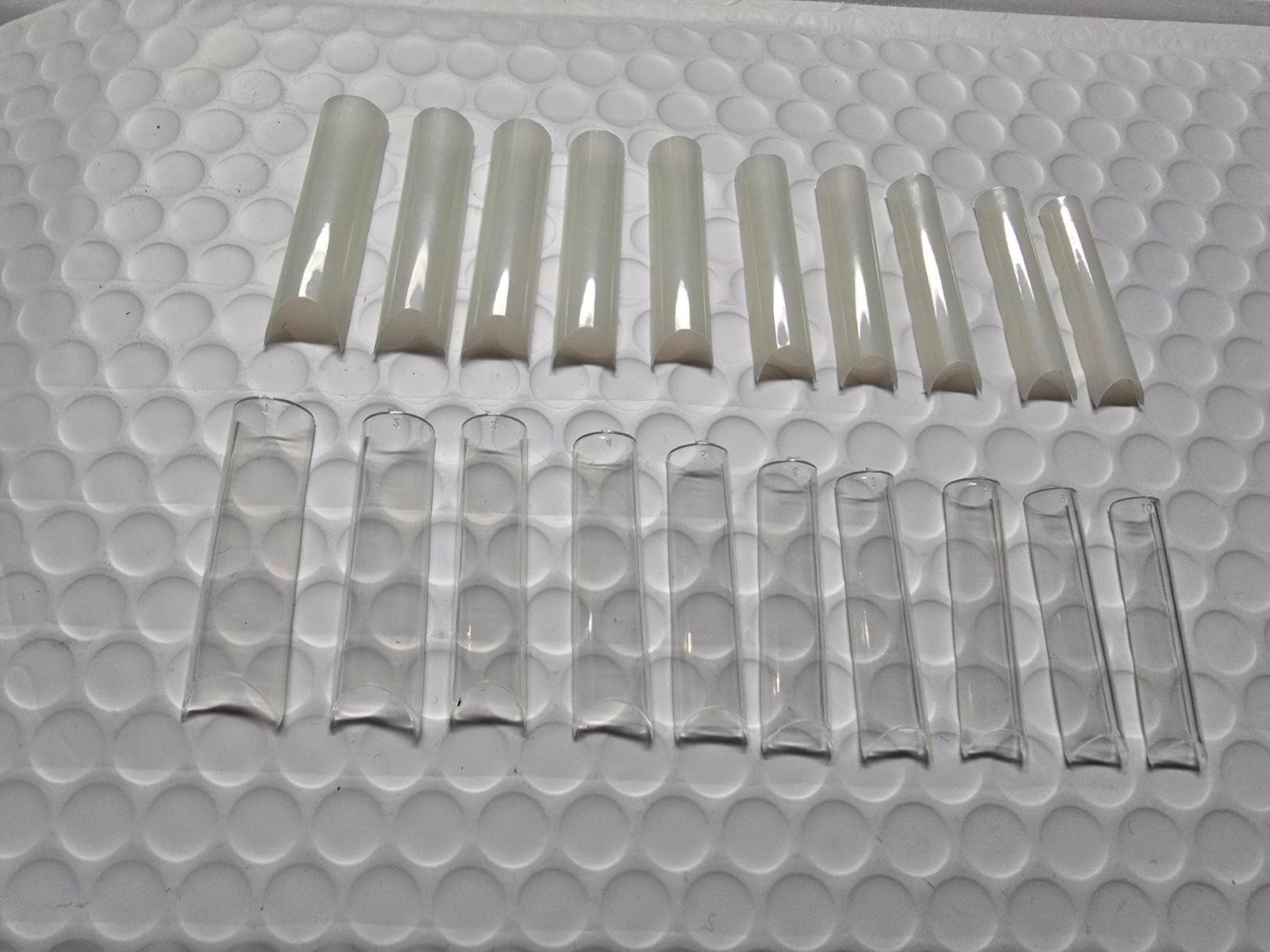 XXL C Curve Half Tube Waterpipe Half Cover Artificial False Fake Nail Tips jargo