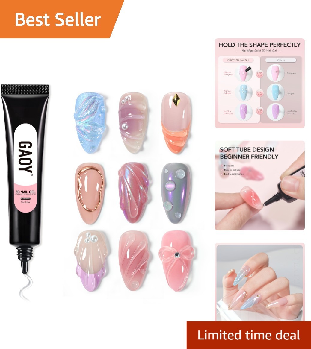Professional-Quality 15g 3D Nail Gel – Easy Application for Glamorous Nail Art