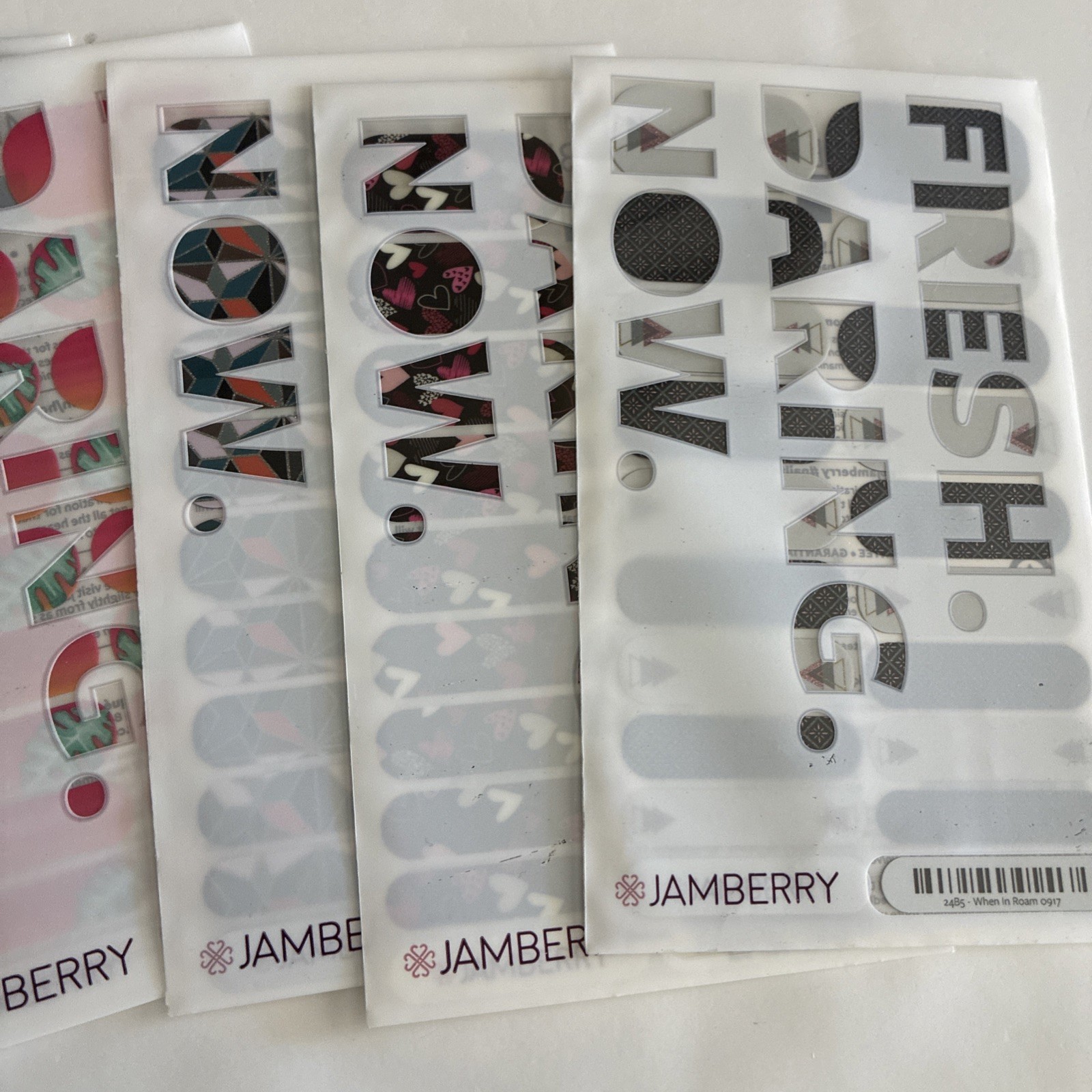 NEW Grab Bag Assorted Mix Multicolor Jamberry Lot Of 23 Full Sheets Nail Wraps