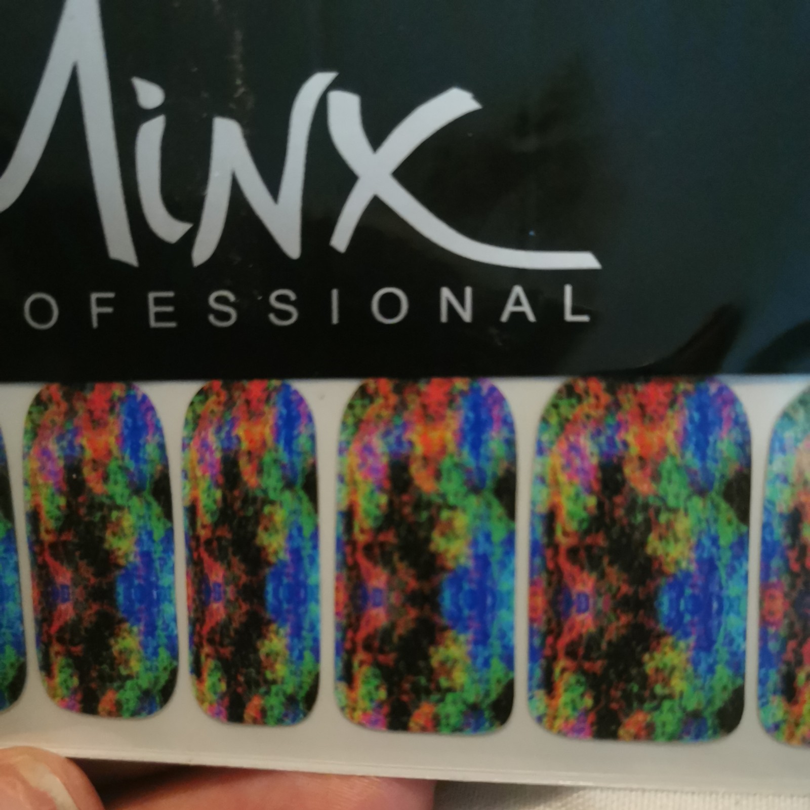 Tie dye MINX PROFESSIONAL NAIL WRAPS NEW SALON QUALITY