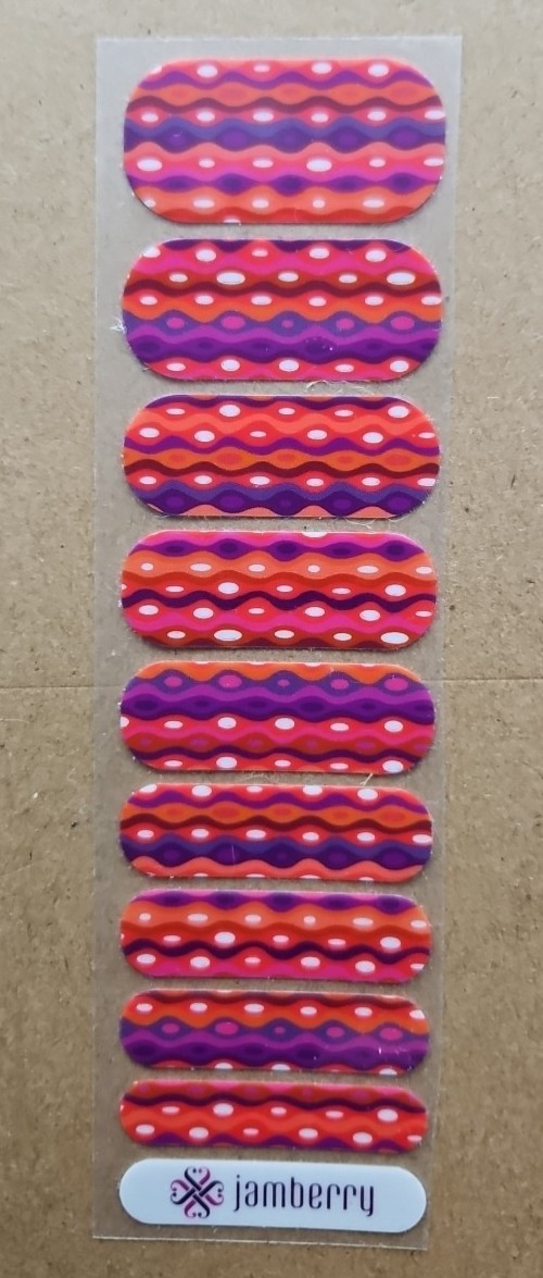 JAMBERRY VEGAS BABY HALF SHEET NAIL WRAP RETIRED GGG FEBRUARY 2014