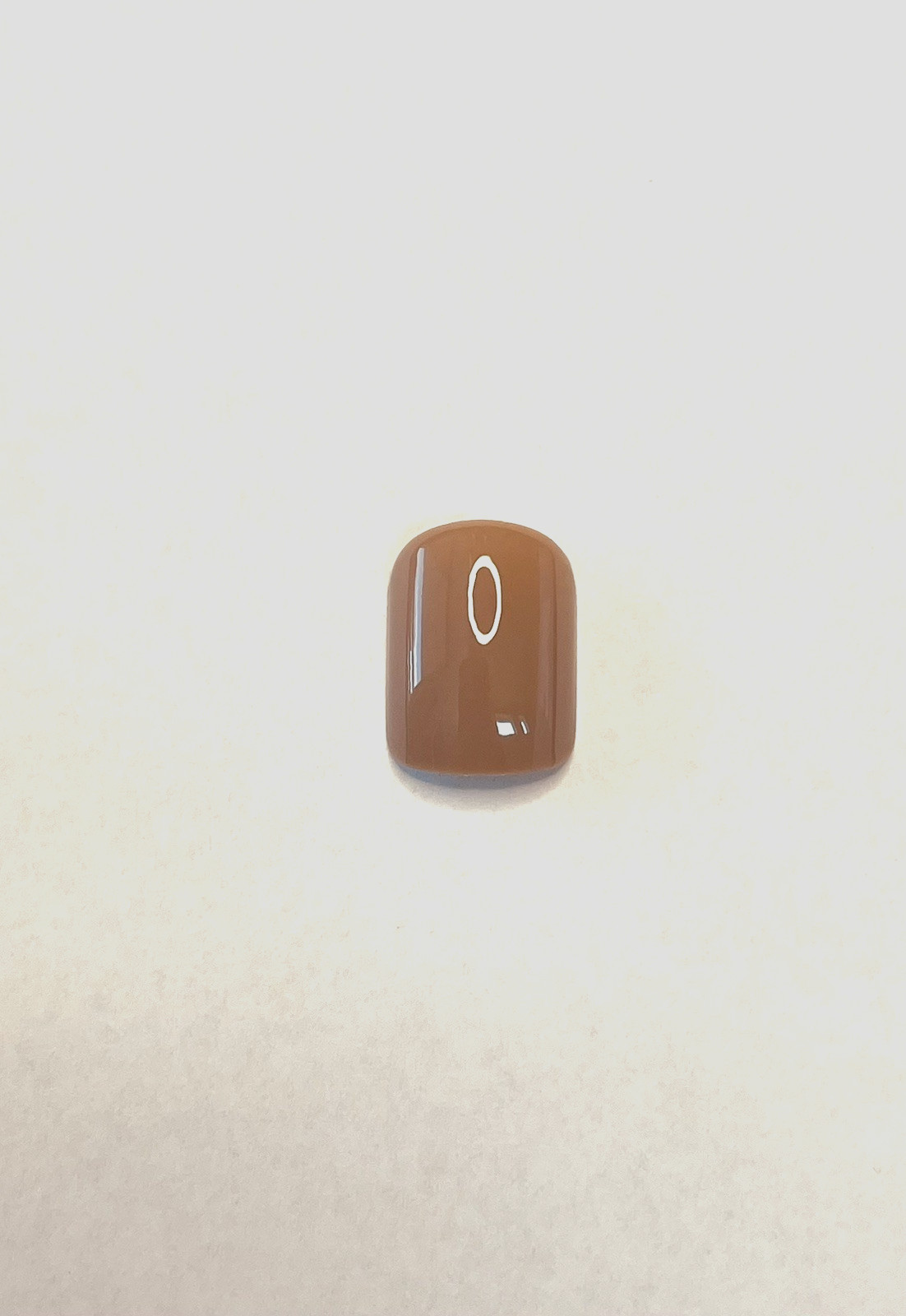 Glossy Caramel Press On Nail