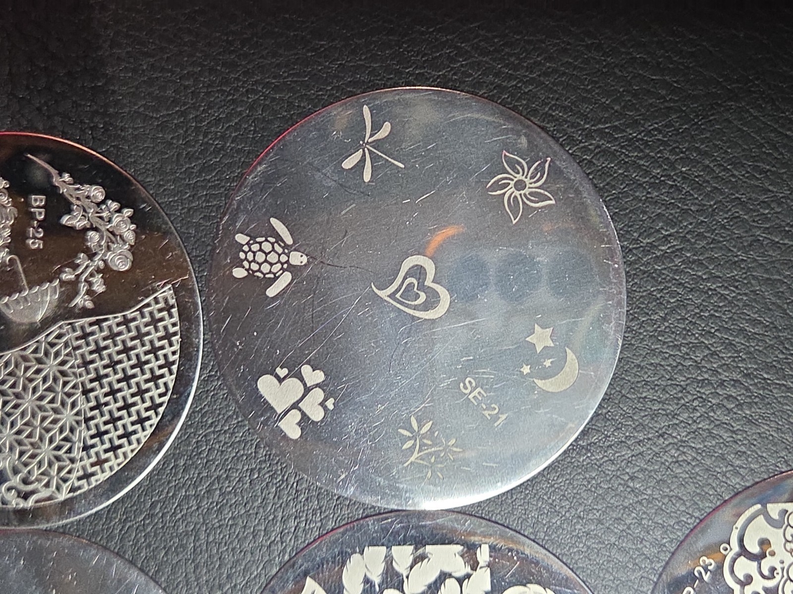 23 small Round Nail stamping plates
