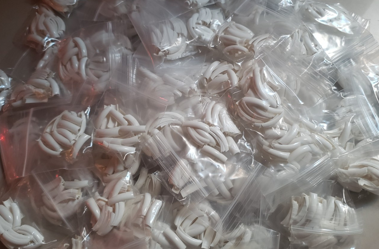 nail tips white number 7 (5000 pcs)