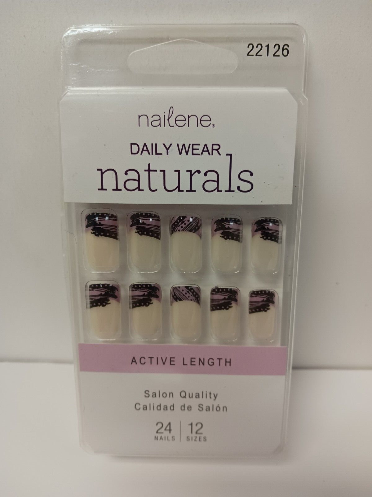 Nailene Daily Wear Naturals Active Length 24 Nails #22101 & #22126 YOUR CHOICE