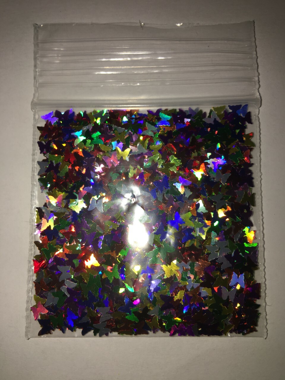 Solvent Resistant BUTTERFLY Glitter (Rainbow A) Nail Art Face Crafts FYI-US-tsp