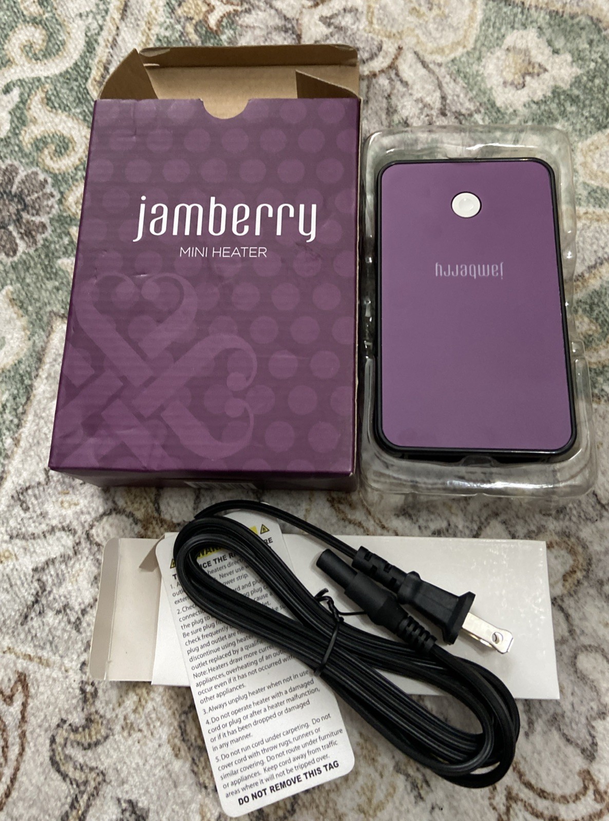 Jamberry Nails Manicure Style Mini Heater New Open Box