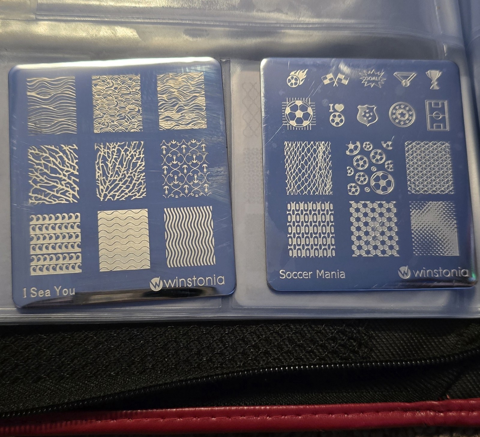 Wistonia Bundle Nail Stamp Plate Organizer Binder With Plates Lot USED