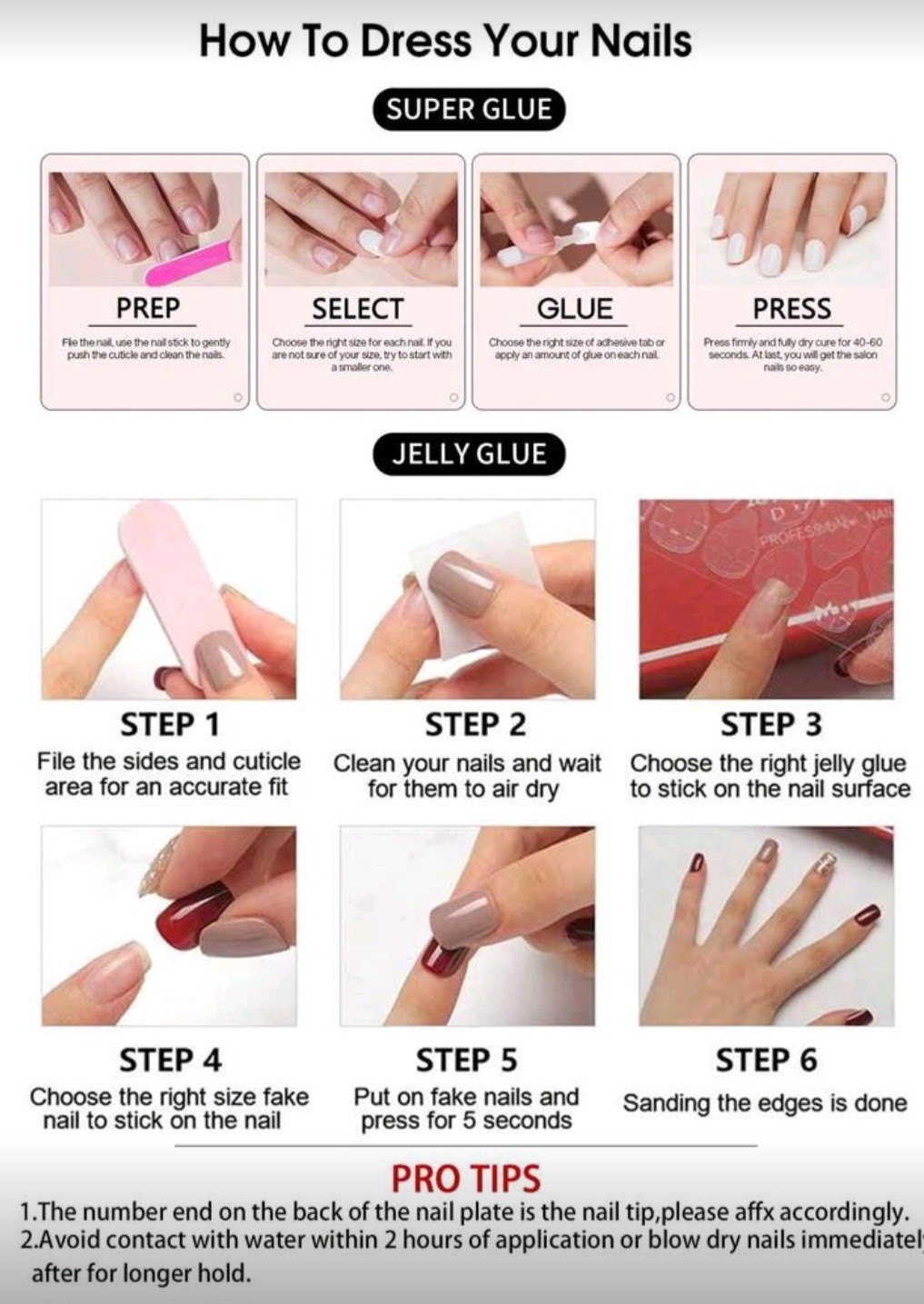 Press-On Nails Wish Upon A Star Rainbows Medium/Long Coffin