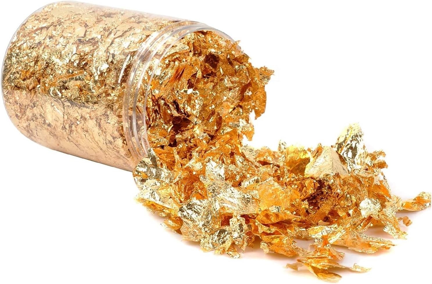 Gold Leaf Flakes,Gold Foil Flakes for Resin，10g Metallic Foil Flakes，for Nail…