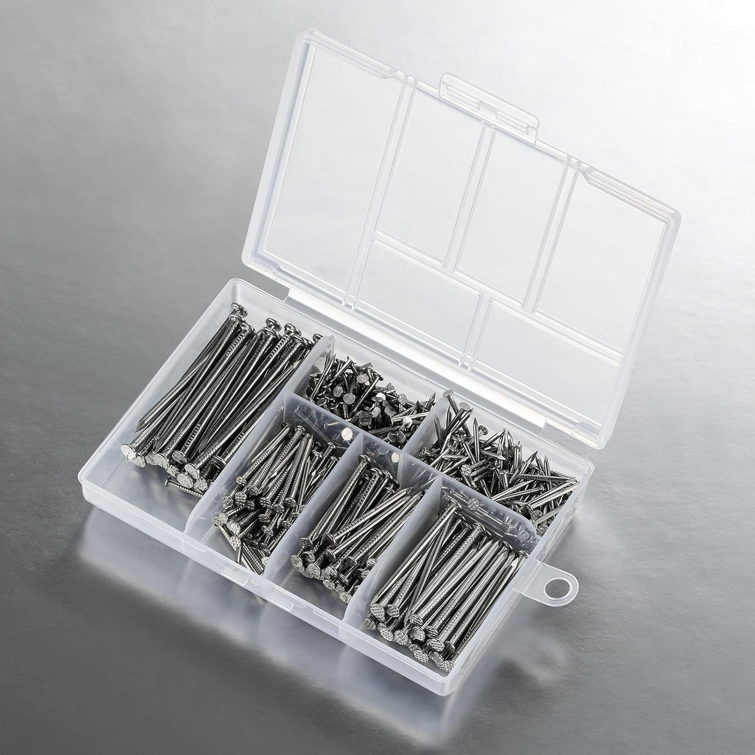 Rust-Resistant 430-Piece Stainless Steel Nails Kit: Perfect for Home and Garden