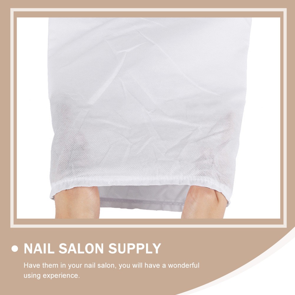 12Pcs Nail Dust Collector Bags for Nail Vacuum Cleaner Nonwoven White