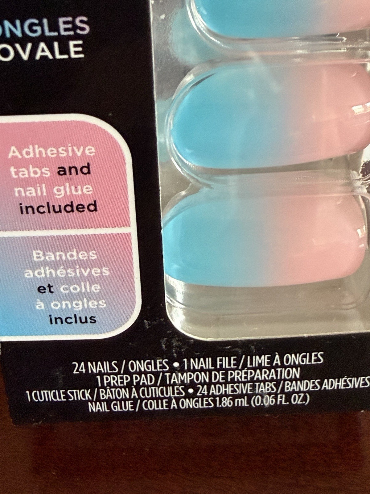 Sally Hansen Perfect Manicure Pride 24 Oval Nails OV750 Trans Tips New In Box