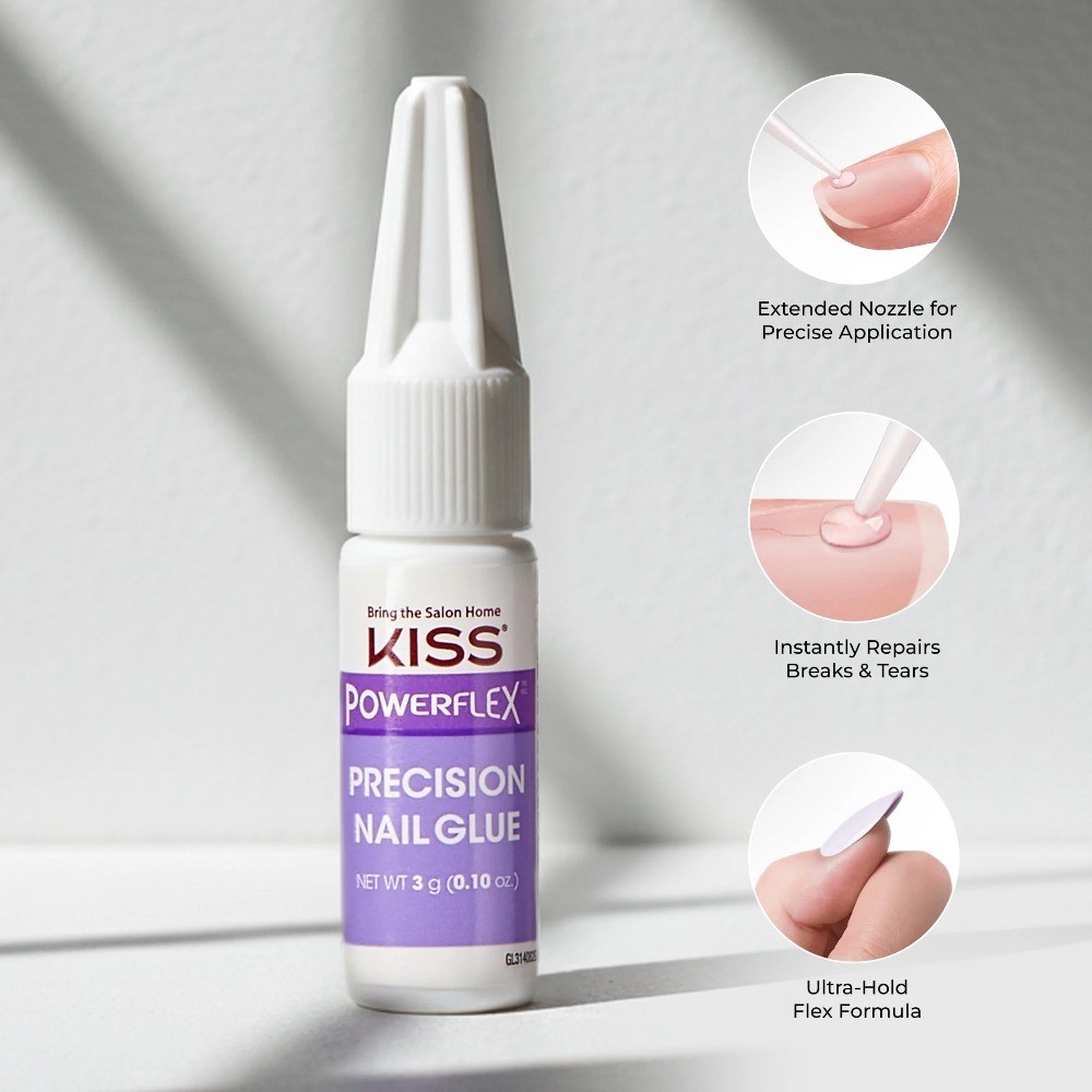 Precision Nail Glue for Press On Nails Ultra Strong Hold 3g Professional Salon