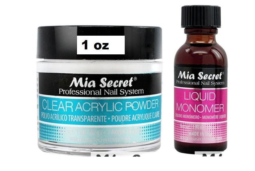 MIA SECRET ACRYLIC POWDER & MONOMER SET – CHOOSE YOUR COLOR & SIZE
