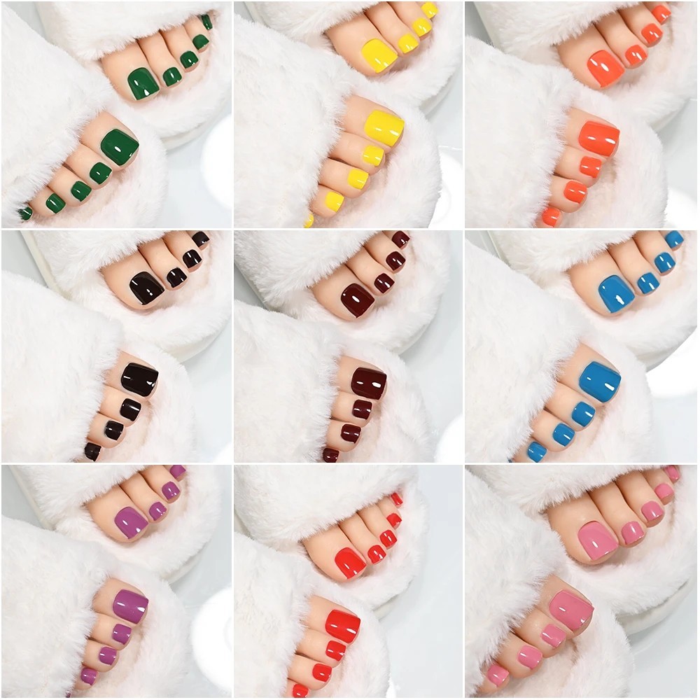 Full Size Nail Wraps Stickers Polish Toe Manicure Art Self Stick Decor 3D Decals
